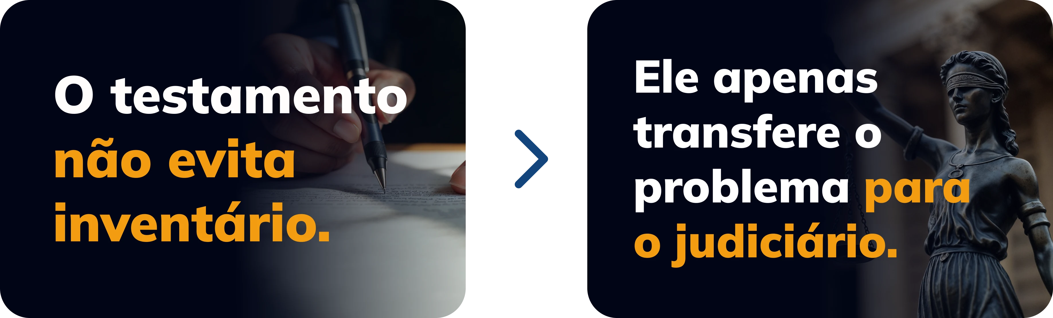 O testamento não evita inventário. Ele apenas transfere o problema para o judiciário.